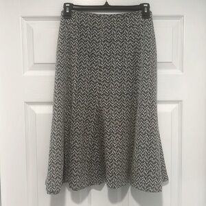 Houndstooth Midi Skirt